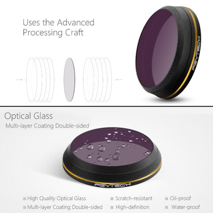 PGYTECH X4S-HD ND4 Gold-edge Lens Filter for DJI Inspire 2 / X4S Gimbal Camera Drone Accessories, ND4