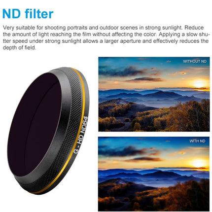PGYTECH X4S-HD ND64 Gold-edge Lens Filter for DJI Inspire 2 / X4S Gimbal Camera Drone Accessories, ND64