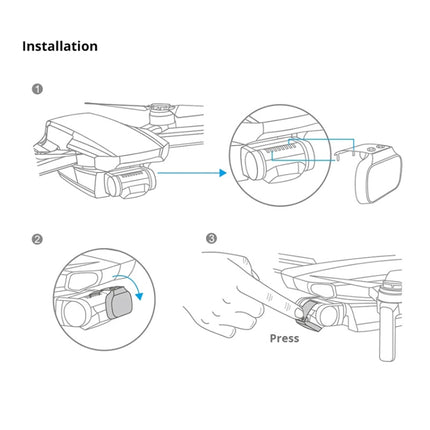 4 PCS PGYTECH P-12A-019 ND8 / 16 / 32 / 64 Dimming Lens Filter Set for DJI Mavic Mini Drone Accessories, ND8 / 16 / 32 / 64 Dimming Lens