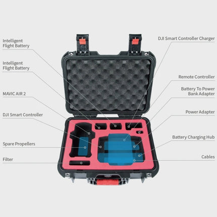 PGYTECH P-16A-037 Portable Safety Box Waterproof and Moisture-proof Storage Bag for DJI Mavic Air 2, P-16A-037 For DJI Mavic Air 2