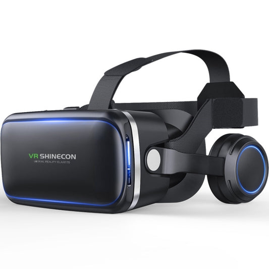 VR SHINECON G04E Virtual Reality 3D Video Glasses Suitable for 3.5 inch - 6.0 inch Smartphone with HiFi Headset