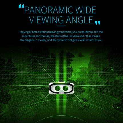 VR SHINECON G06E Virtual Reality 3D Video Glasses Suitable for 4.7 inch - 6.1 inch Smartphone with Headset, G06E