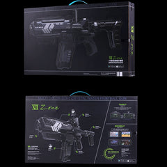 XiiZone AR-587 Pistola de paintball con agua de cristal suave multicolor Pistola de juego de disparos AR con Bluetooth