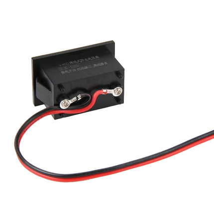 V40D 2 Drähte, Rotlichtanzeige, Mini-wasserdichtes IPX4-Digitalspannungsmessgerät, Messspannung: DC 15-120 V, DT0001G, DT0001L, DT0001R