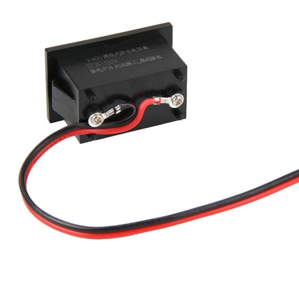 V40D 2 Wires Red Light Display Mini Waterproof IPX4 Digital Voltage Meter, Measure Voltage: DC 15-120V, DT0001G, DT0001L, DT0001R