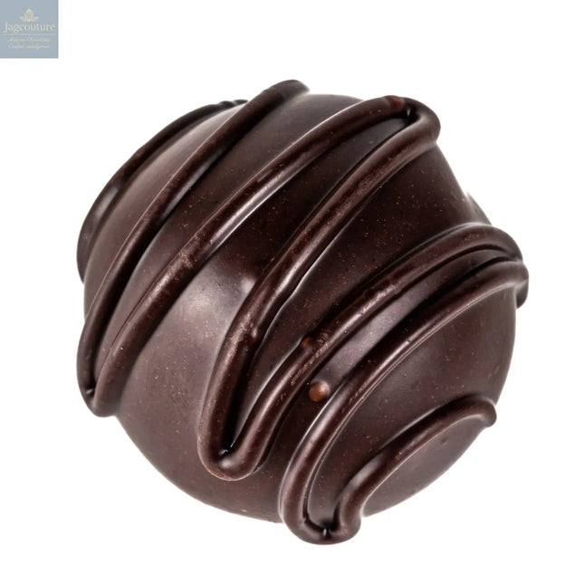 Dark & Stormy truffle - rum and ginger flavoured oat milk ganache in dark chocolate 12.8g