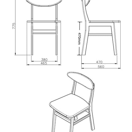 Wright Walnut Dining Chair (Set of 2)