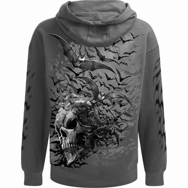 BAT SKULL - Hoody Charcoal