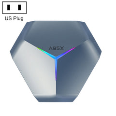 A95X F4 8K UHD Smart TV BOX Android 10.0 Media Player wtih Remote Control, Amlogic S905X4 Quad Core Cortex-A55 up to 2.0GHz, RAM: 2GB, ROM: 16GB, 2.4GHz/5GHz WiFi, Bluetooth, EU Plug(Metallic Blue), 2GB+16GB