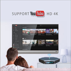 A95X F4 8K UHD Smart TV BOX Android 10.0 Media Player wtih Remote Control, Amlogic S905X4 Quad Core Cortex-A55 up to 2.0GHz, RAM: 2GB, ROM: 16GB, 2.4GHz/5GHz WiFi, Bluetooth, EU Plug(Metallic Blue), 2GB+16GB