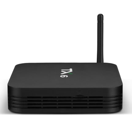TX6 HD TV Box Media Player, Android 7.1 / 9.0 System, Allwinner H6, up to 1.5GHz, Quad-core ARM Cortex-A53, 2GB + 16GB, Support Bluetooth, WiFi, RJ45, US Plug