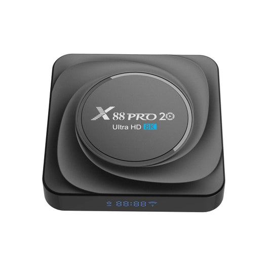 X88 Pro 20 4K Smart TV BOX Android 11.0 Media Player mit Infrarot-Fernbedienung, RK3566 Quad Core 64bit Cortex-A55 bis zu 1,8 GHz, RAM: 4 GB, ROM: 32 GB, unterstützt Dualband-WLAN, Bluetooth, Ethernet, EU-Stecker, 4 GB + 32 GB