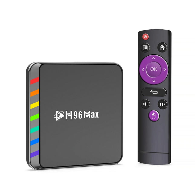 H96 Max W2 4K Ultra HD Android 11.0 Smart TV Box with Remote Control, Amlogic S905W2 Quad-Core, 4GB+64GB, 4GB+64GB