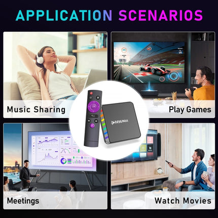 H96 Max W2 4K Ultra HD Android 11.0 Smart TV Box with Remote Control, Amlogic S905W2 Quad-Core, 4GB+64GB, 4GB+64GB