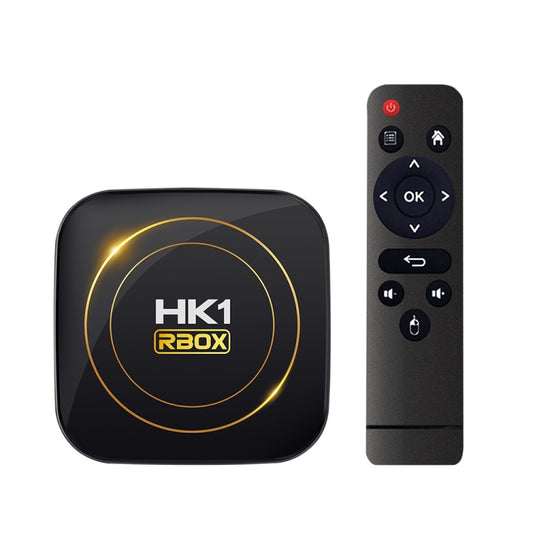 HK1 RBOX-H8S 4K Ultra HD Android 12.0 Smart TV Box with Remote Control, Allwinner H618 Quad-Core, 4GB+32GB, 4GB+32GB