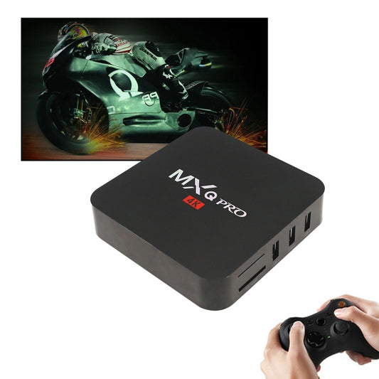 MXQ PROi 1080P 4K HD Smart TV BOX with Remote Controller, Android 7.1 S905W Quad Core Cortex-A53 Up to 2GHz, RAM: 2GB, ROM: 16GB, Support WiFi, UK Plug, 2GB+16GB,UK Plug