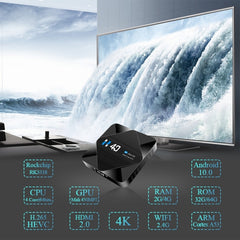 H40 4K Ultra HD Smart TV BOX Android 10.0 Media Player with Remote Control, Quad-core, RAM: 4GB, ROM: 64GB, 4GB+64GB AU Plug H40, 4GB+64GB UK Plug H40, 4GB+64GB US Plug H40, 4GB+64GB EU Plug H40