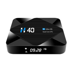 H40 4K Ultra HD Smart TV BOX Android 10.0 Media Player with Remote Control, Quad-core, RAM: 4GB, ROM: 64GB, 4GB+64GB AU Plug H40, 4GB+64GB UK Plug H40, 4GB+64GB US Plug H40, 4GB+64GB EU Plug H40
