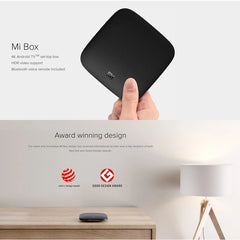 Original Xiaomi Mi Box (Global Version) 4K Android TV 6.0 Set-top Box Quad-core Cortex-A53 2.0GHz Dual-band Wi-Fi 2.4GHz / 5GHz, Bluetooth 4.0 / 3.0, 2GB+8GB