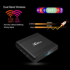 X96 Air 8K Smart TV BOX Android 9.0 Media Player with Remote Control, Quad-core Amlogic S905X3, RAM: 4GB, ROM: 32GB, Dual Band WiFi, Bluetooth, AU Plug, 4GB+32GB