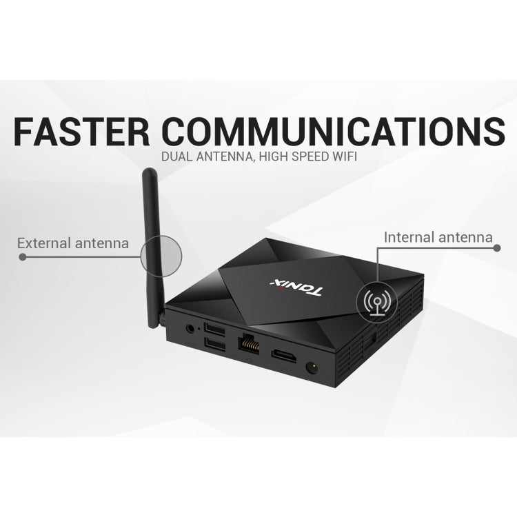 TANIX TX6s 4K Smart TV BOX Android 10 Media Player with Remote Control, Quad Core Allwinner H616, RAM: 4GB, ROM: 32GB, 2.4GHz/5GHz WiFi, Bluetooth, EU Plug, 4GB+32GB