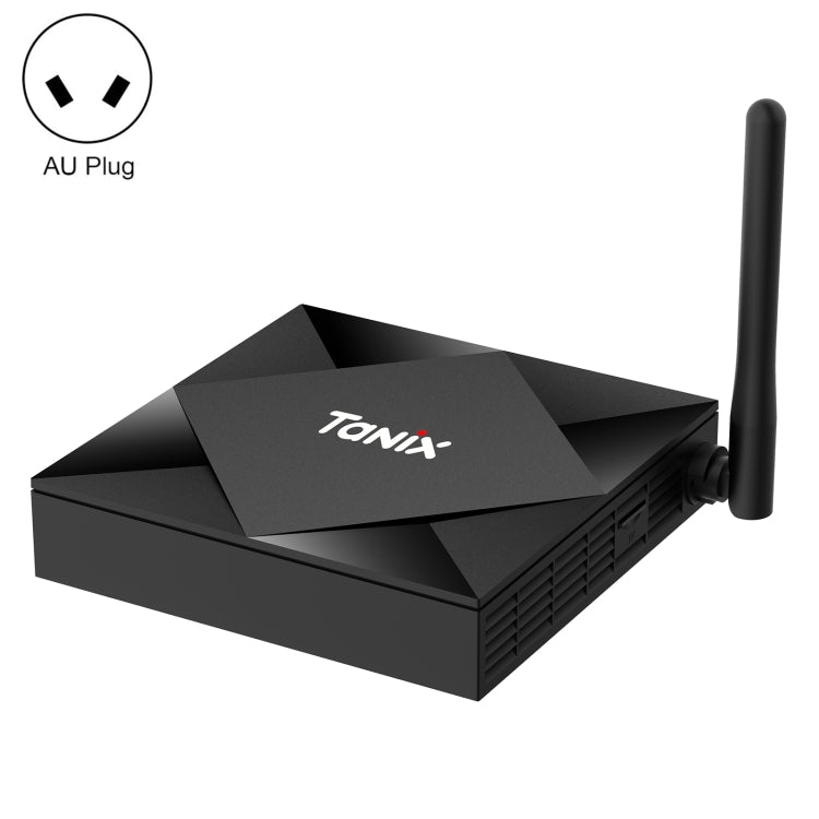 TANIX TX6s 4K Smart TV BOX Android 10 Media Player wtih Remote Control, Quad Core Allwinner H616, RAM: 4GB, ROM: 64GB, 2.4GHz/5GHz WiFi, Bluetooth, AU Plug, 4GB+64GB