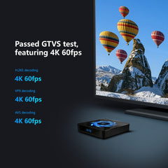 TANIX X96Q Max 4K Smart TV BOX Android 10 Media Player with Remote Control, Quad Core Allwinner H616, RAM: 4GB, ROM: 64GB, 2.4GHz/5GHz WiFi, EU Plug, 4GB+64GB