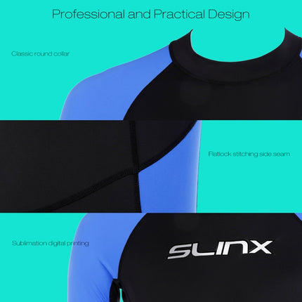 SLINX 1707 Lycra Quick-drying Long-sleeved Sunscreen Full Body Diving Wetsuit for Men