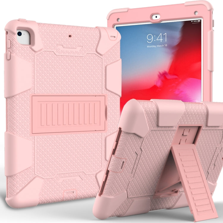 Shockproof Two-color silicone Protection Shell for iPad 9.7(2018) & 9.7(2017) & Air 2, with Holder