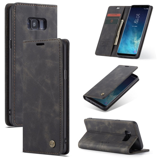 CaseMe-013 Multifunctional Retro Frosted Horizontal Flip Leather Case with Card Slot & Holder & Wallet, for Galaxy S8 Plus, for Galaxy S8, for Galaxy S9, for Galaxy S9 Plus