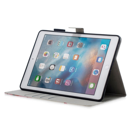 3D Horizontal Flip Leather Case with Holder & Card Slots