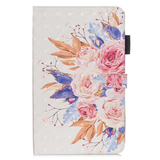 3D Horizontal Flip Leather Case with Holder & Card Slots, For Galaxy Tab A 10.1 (2019), For Galaxy Tab A 10.5