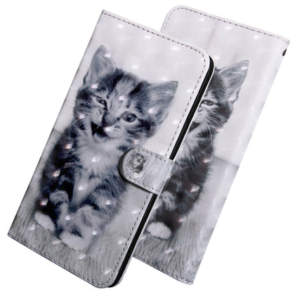 3D Coloured Drawing Pattern Horizontal Flip Leather Case with Holder & Card Slots & Wallet & Lanyard, for LG K50 / Q60, for Huawei Honor 20 Lite