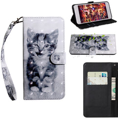 3D Painting Pattern Coloured Drawing Horizontal Flip TPU + PU Leather Case with Holder & Card Slots & Wallet, For iPhone XR