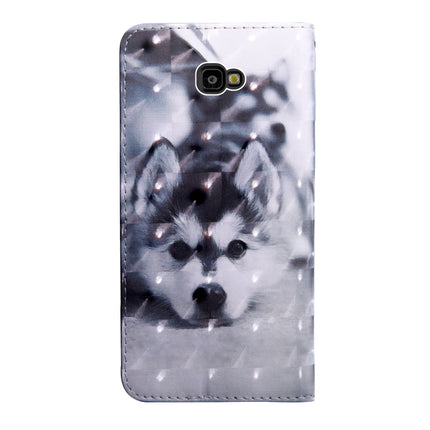 3D Painting Pattern Coloured Drawing Horizontal Flip TPU + PU Leather Case with Holder & Card Slots & Wallet, For Samsung Galaxy J4+, For Samsung Galaxy J4 (EU version)