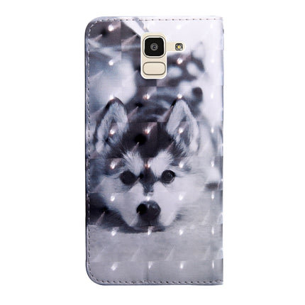 3D Painting Pattern Coloured Drawing Horizontal Flip TPU + PU Leather Case with Holder & Card Slots & Wallet, For Samsung Galaxy J6 (2018) (EU version), For Samsung Galaxy J6+