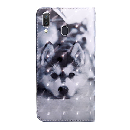 3D Painting Pattern Coloured Drawing Horizontal Flip TPU + PU Leather Case with Holder & Card Slots & Wallet, For Galaxy A40, For Galaxy A70