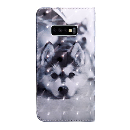 3D Painting Pattern Coloured Drawing Horizontal Flip TPU + PU Leather Case with Holder & Card Slots & Wallet, For Galaxy S10e, For Galaxy S10+