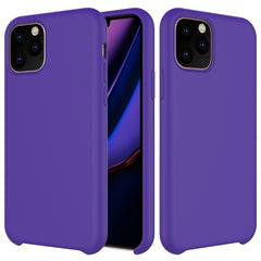 Stoßfeste Hülle aus einfarbigem Flüssigsilikon für das iPhone 11