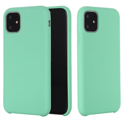 Funda de silicona líquida a prueba de golpes de color sólido para iPhone 11