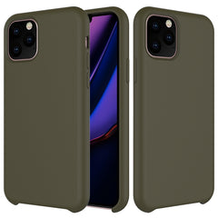 Stoßfeste Hülle aus einfarbigem Flüssigsilikon für das iPhone 11