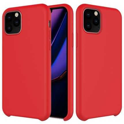Funda de silicona líquida a prueba de golpes de color sólido para iPhone 11