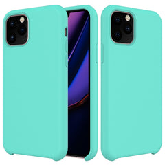 Stoßfeste Hülle aus einfarbigem Flüssigsilikon für das iPhone 11