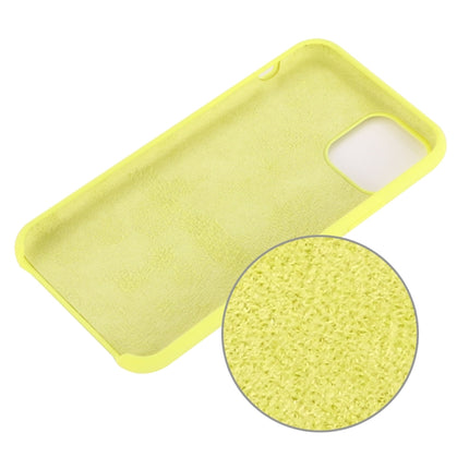 Funda de silicona líquida a prueba de golpes de color sólido para iPhone 11