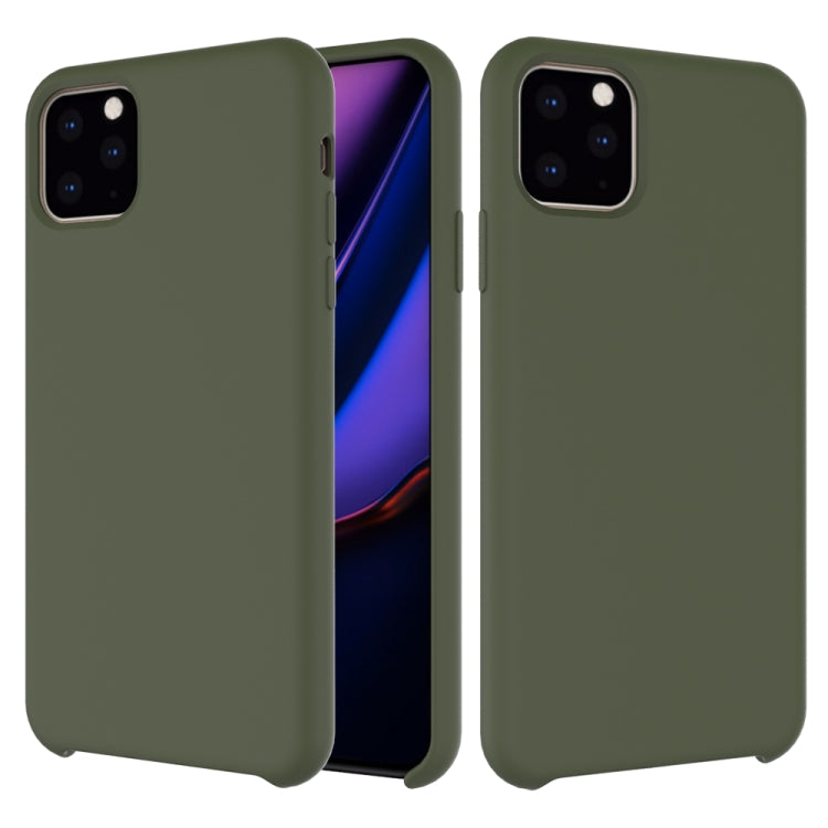 Funda de silicona líquida a prueba de golpes de color sólido, para iPhone 11 Pro Max, para iPhone 11 Pro