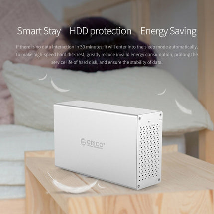 ORICO Honeycomb Series WS400C3 SATA 3.5 inch 40TB USB-C / Type-C 4 Bays Aluminum Alloy HDD / SSD Enclosure