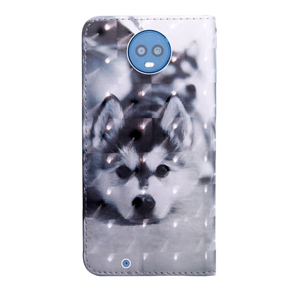 3D Painting Pattern Coloured Drawing Horizontal Flip TPU + PU Leather Case with Holder & Card Slots & Wallet, For Motorola G6
