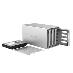ORICO Honeycomb Series WS400RC3 SATA 3.5 inch 40TB USB-C / Type-C 4 Bays Aluminum Alloy HDD / SSD Enclosure with Raid, USB-C / Type-C 4 Bays with Raid