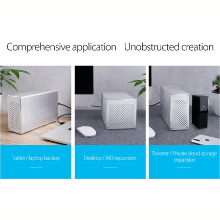 ORICO Honeycomb Series WS400RU3 SATA 3.5 inch 40TB USB 3.0 4 Bays Aluminum Alloy HDD / SSD Enclosure with Raid, USB 3.0 4 Bays with Raid