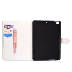 Colored Pattern Drawing Horizontal Flip PU Leather Case with Three-folding Holder & Sleep / Wake-up Function, For iPad 5 / 6 / 7 / 8, For iPad Pro 11, Ffor iPad Pro 11